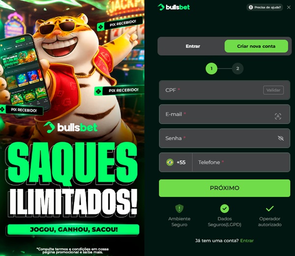 registro no Bullsbet